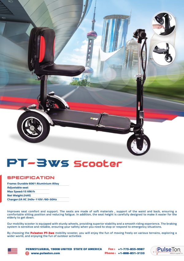 pt-3ws scooter sepc sheet